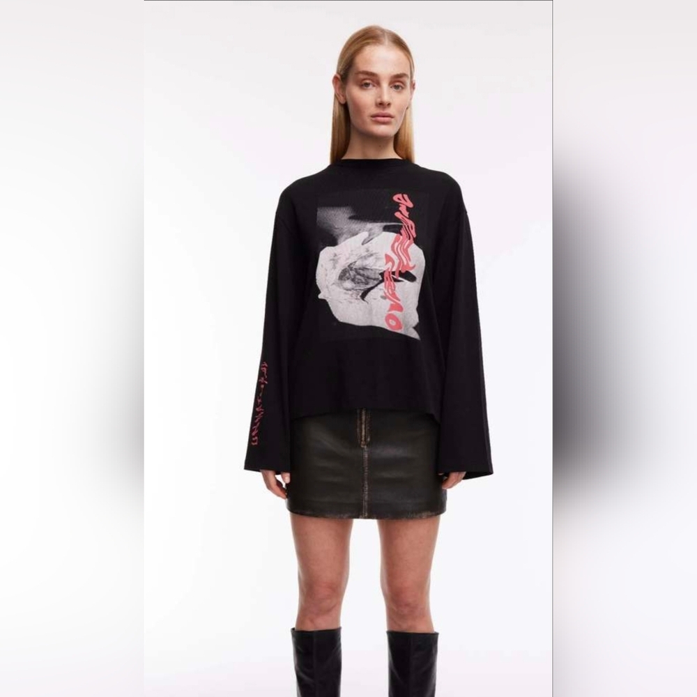 Oval Square Angle Blouse XS Oversized Design